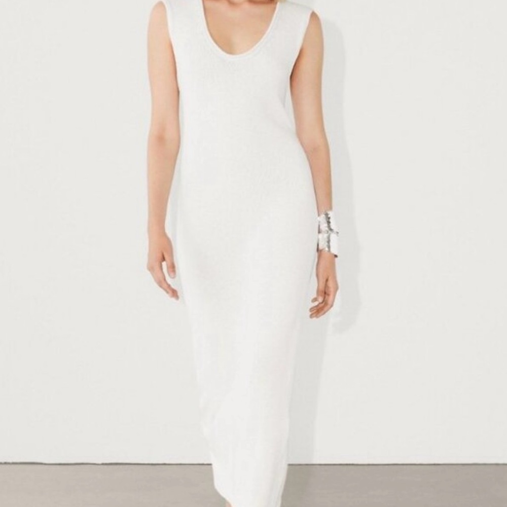 Massimo Dutti White Maxi Dress